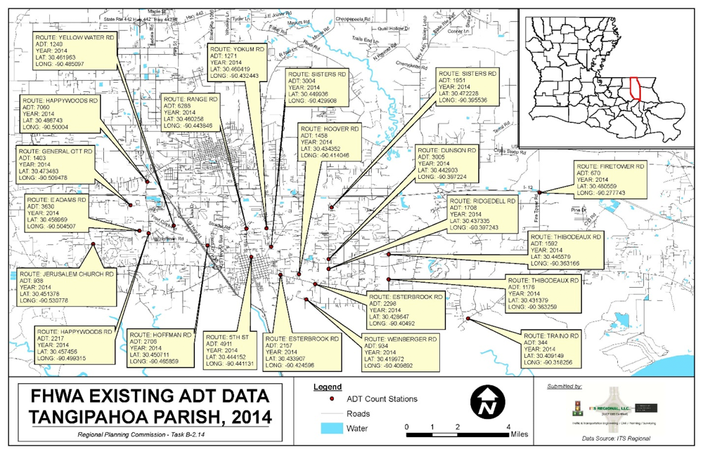 Traffic Data Collection - 7-day/24 Hour Classification Counts for RPC - Tangipahoa Parish